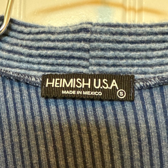 HEIMISH Blue Ribbed Corded Cardigan Small NEW - Picture 5 of 6